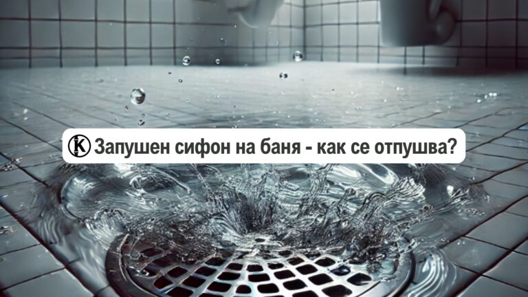 запушен сифон за баня - как се отпушва