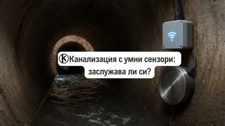 Канализация с умни сензори: заслужава ли си?