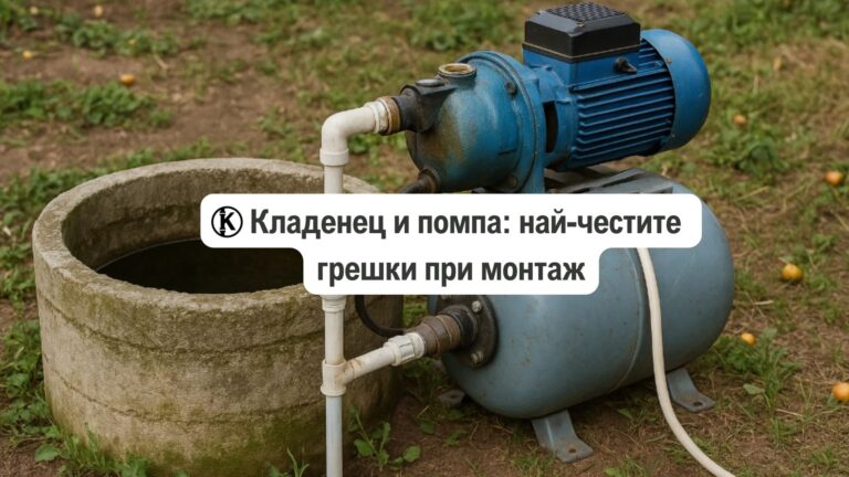 Кладенец и помпа: най-честите грешки при монтаж