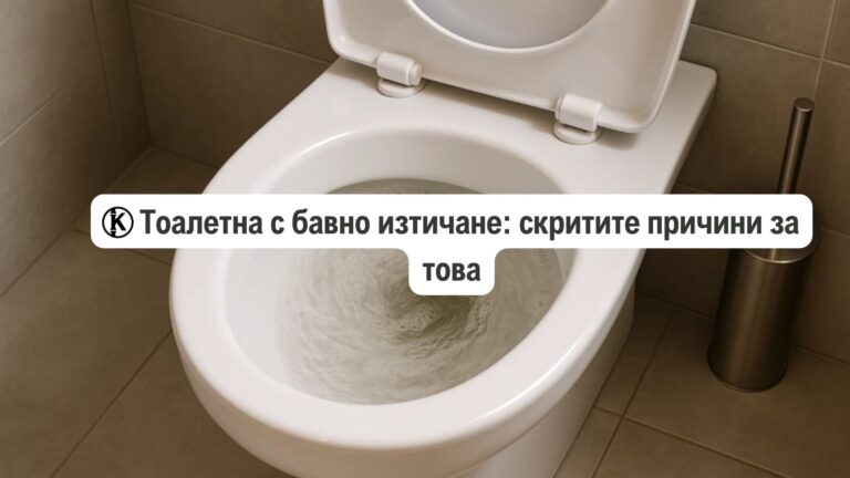 тоалетна с бавно изтичане - скритите причини за това