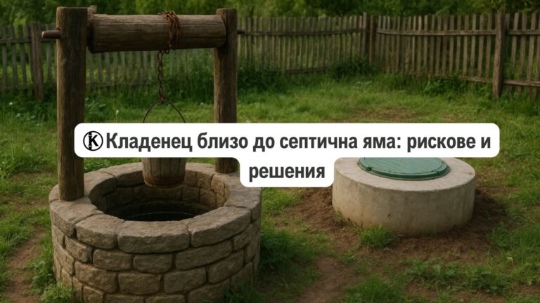 Кладенец близо до септична яма: рискове и решения
